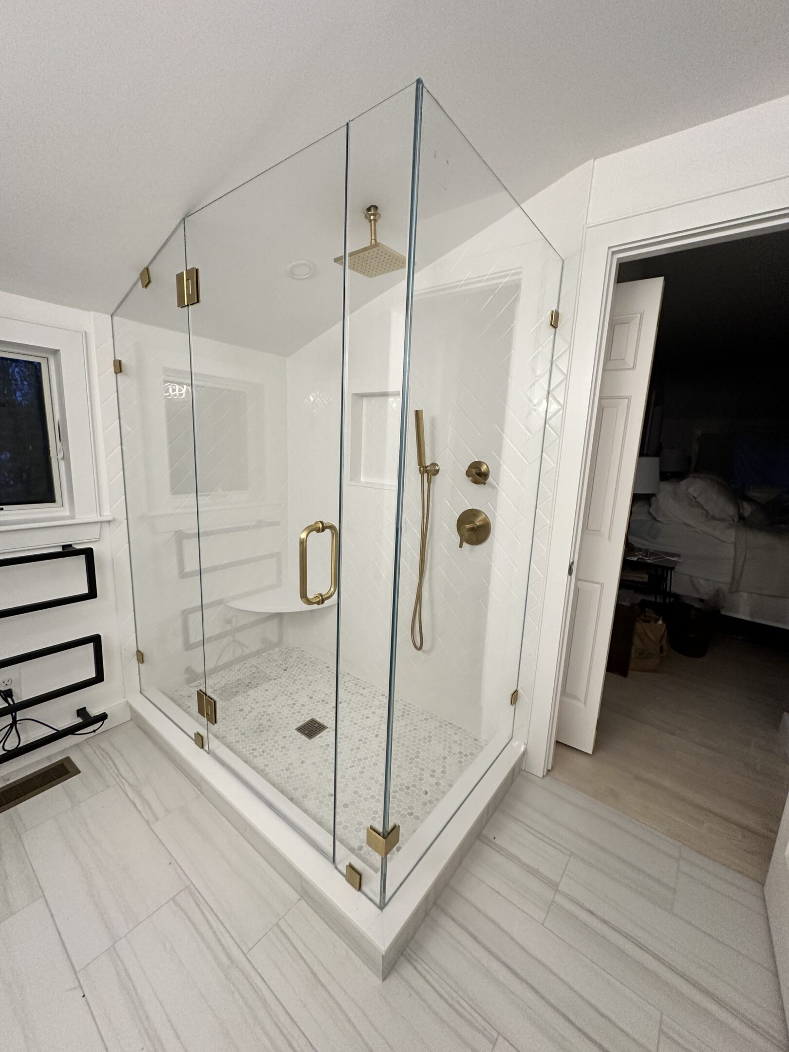 A Premium Frameless Glass Shower Enclosures with Low Iron Glass